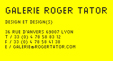 logo site galerie Roger Tator  Lyon