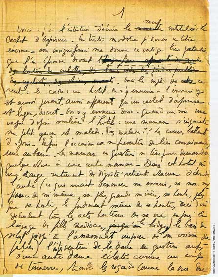  fragment d'une page du magasine littraire n452-Marguerite Duras